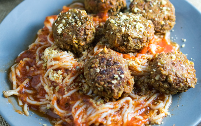 Healthy Spaghetti and Lentil Balls