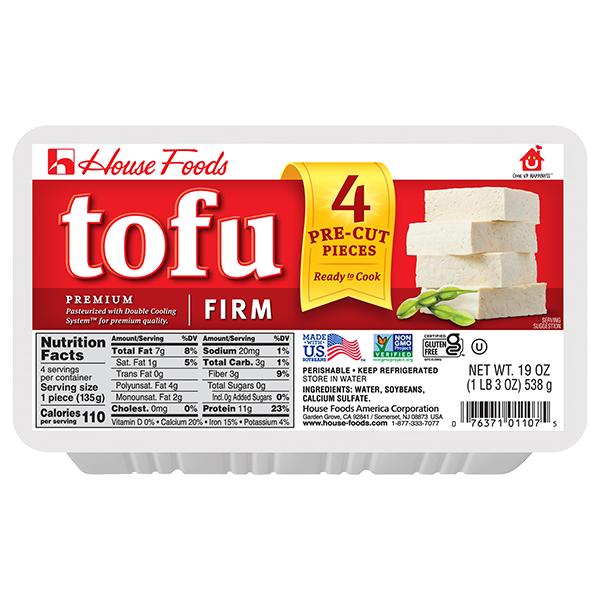Premium Tofu Firm 19oz 4pcs
