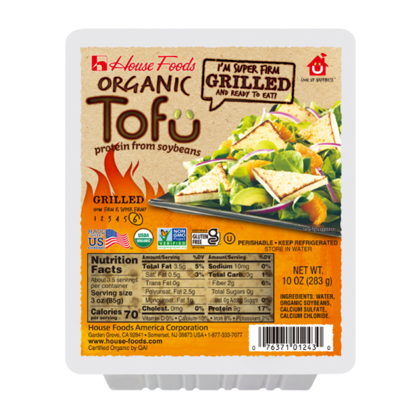 Organic Super Firm Tofu Grilled