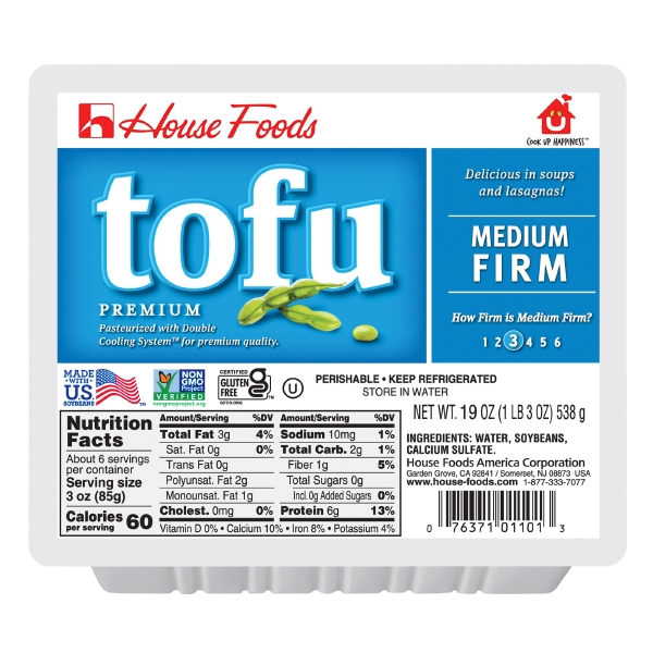 Premium Tofu Medium Firm 19oz